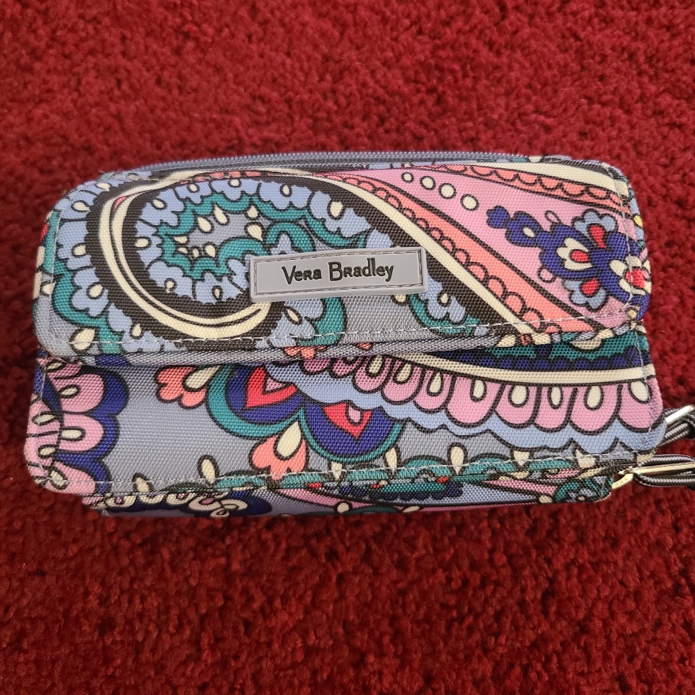 Vera Bradley zip around wallet.
